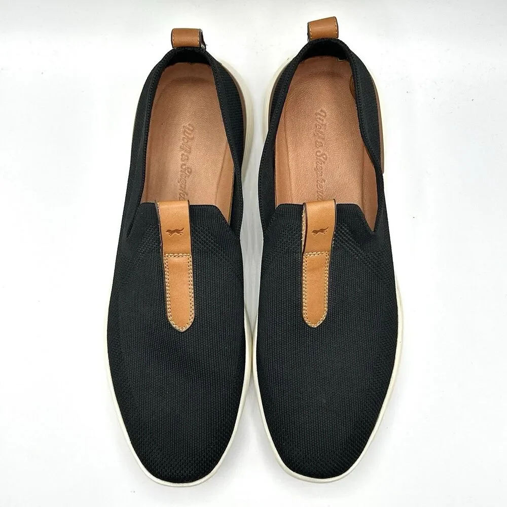 Wolf & Shepherd Shoes Swiftknit Derby Black Sneakers Comfort Mens Size 11